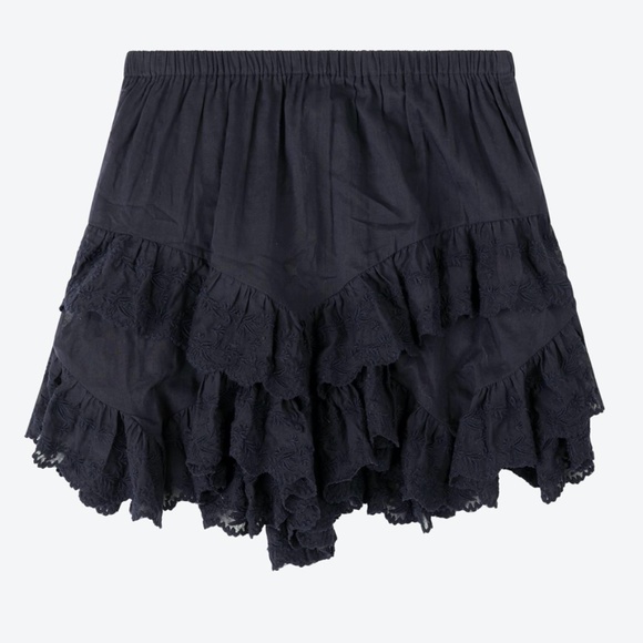 Isabel Marant Locadi Cotton Lace-Trim Skort - Picture 6 of 6